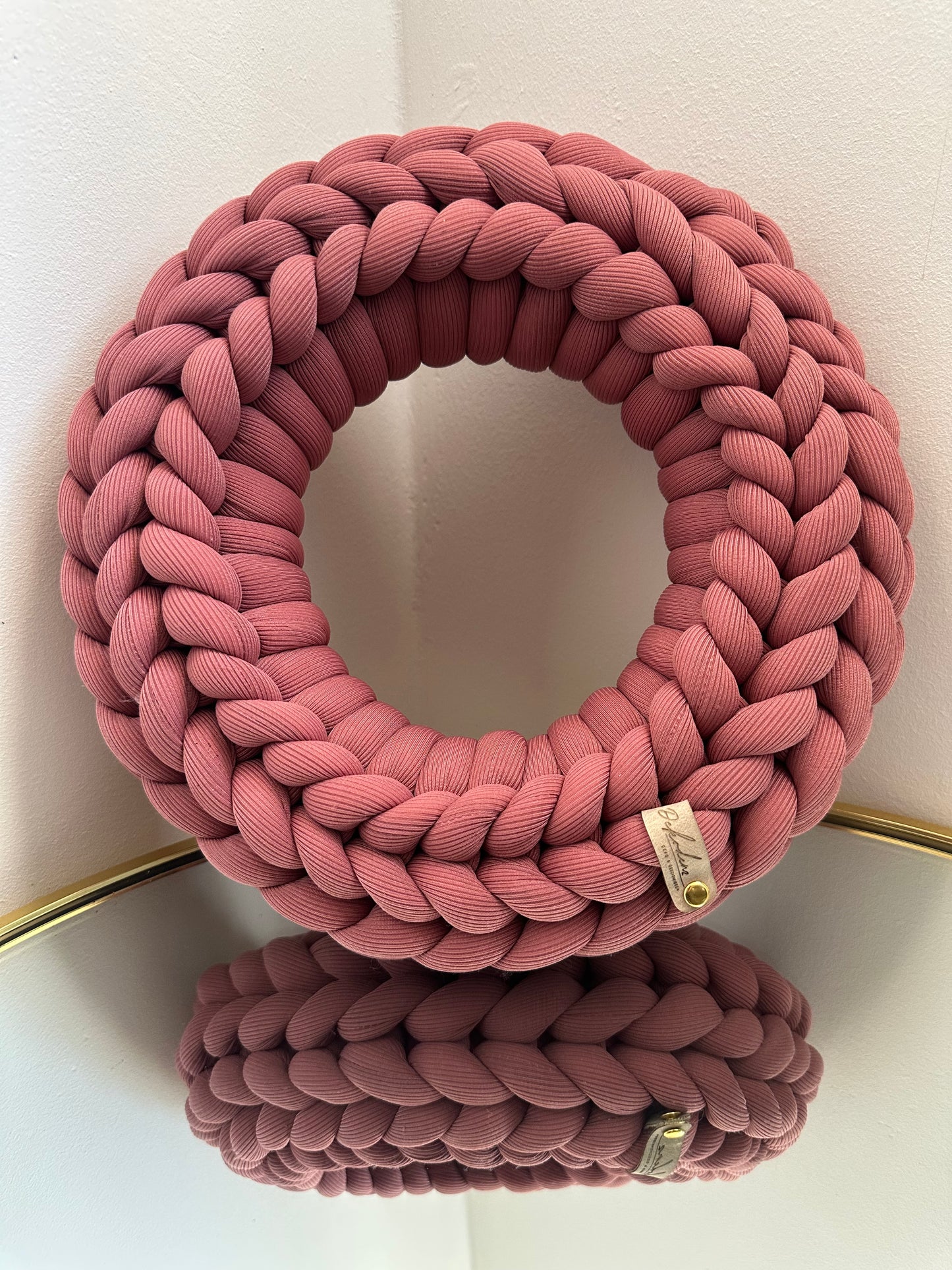 Wollkranz - Rosé - 30cm
