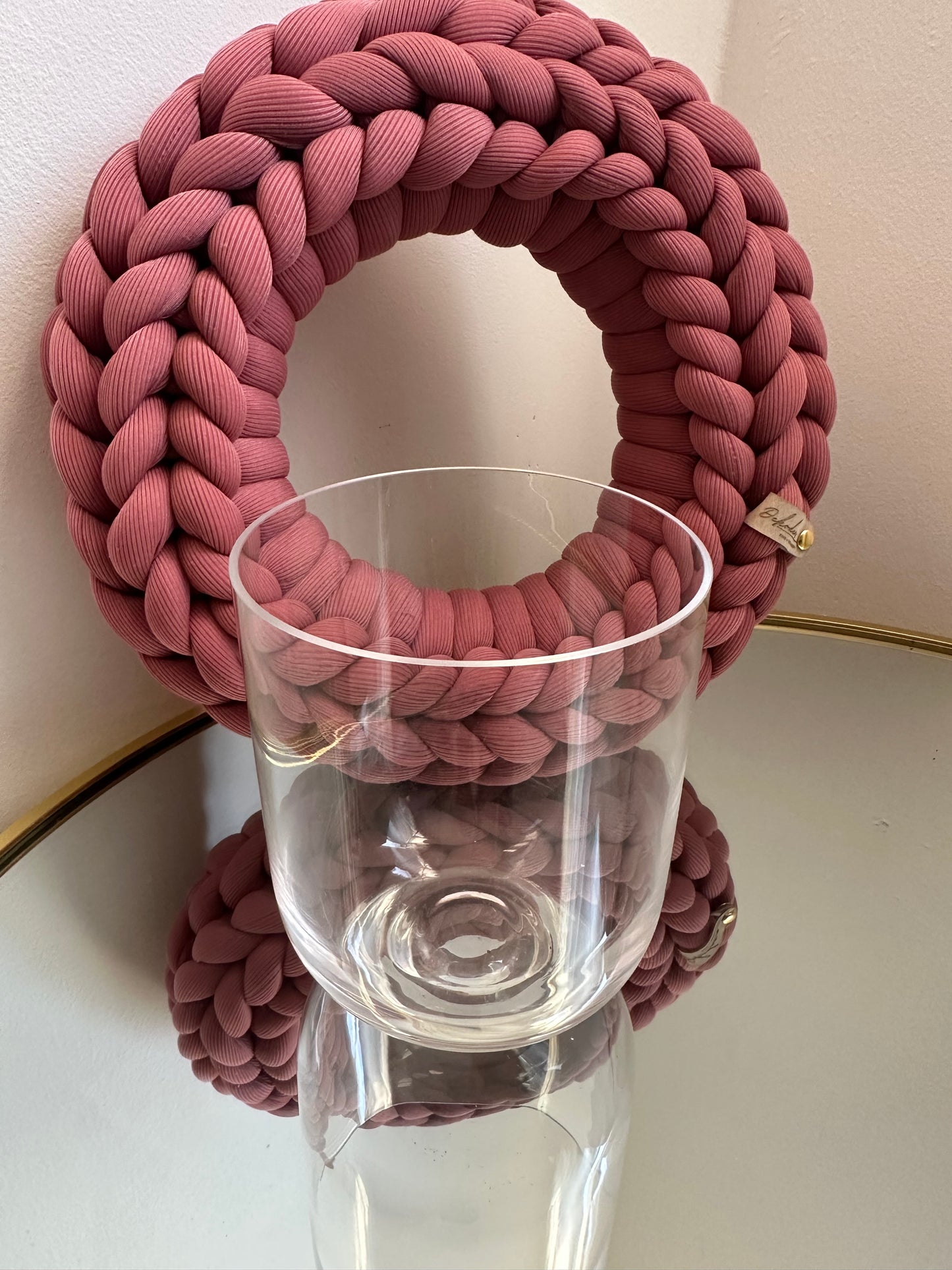 Wollkranz - Rosé - 30cm
