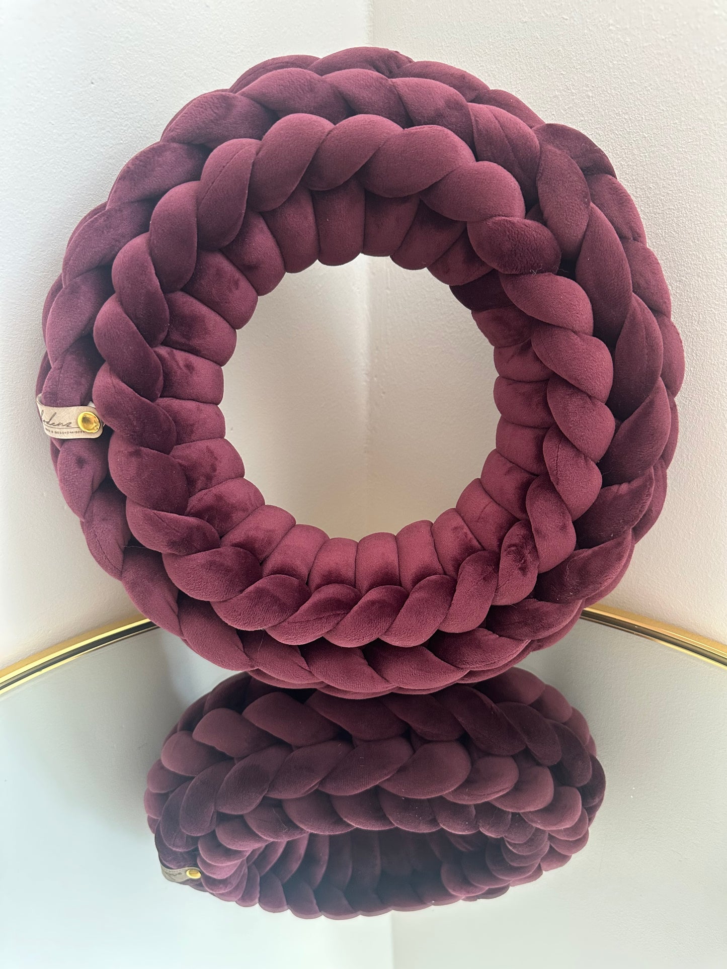 Samtkranz - Bordeaux - 30cm